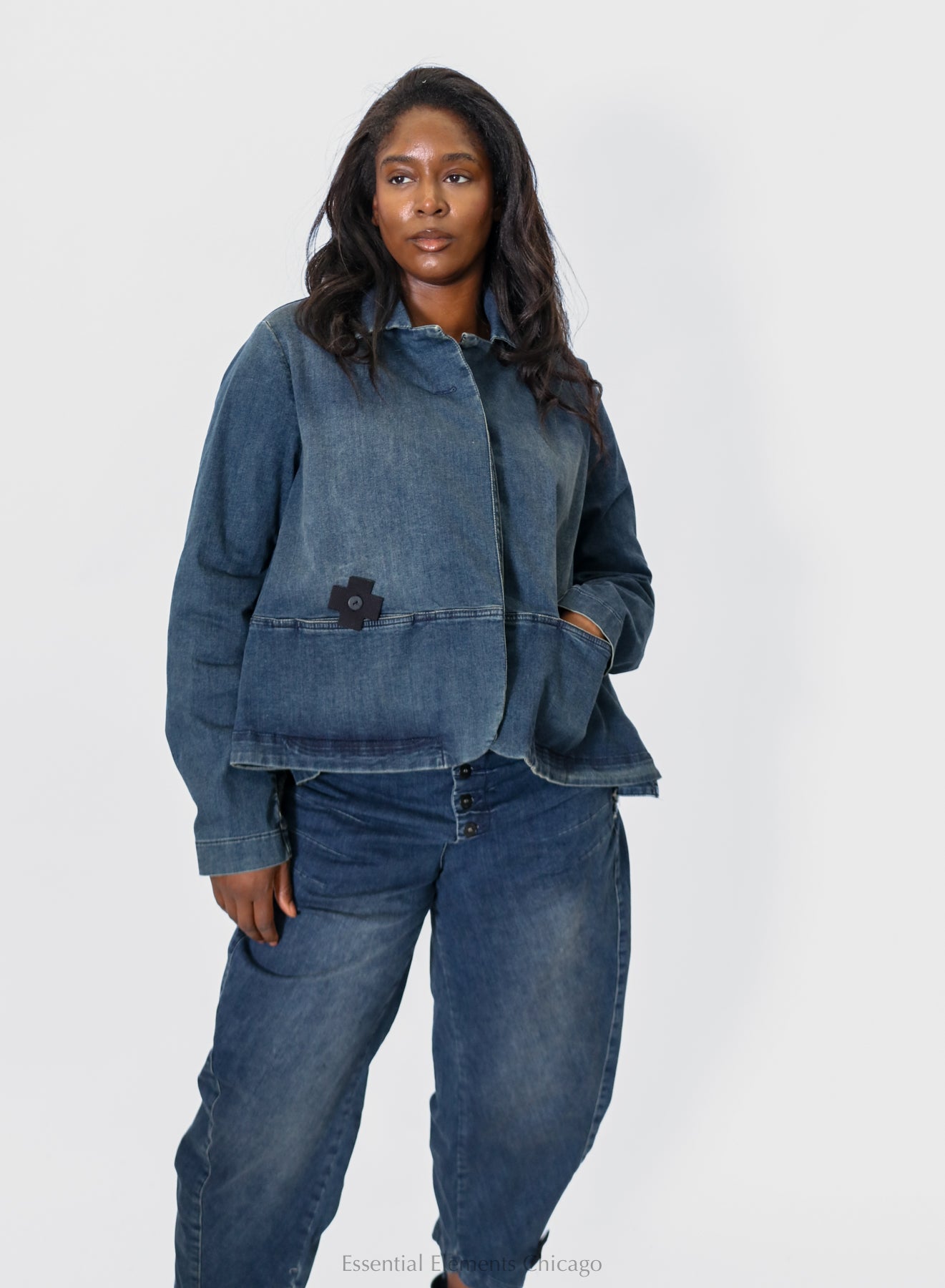 Pluslavie Homey Denim Jacket - Essential Elements Chicago