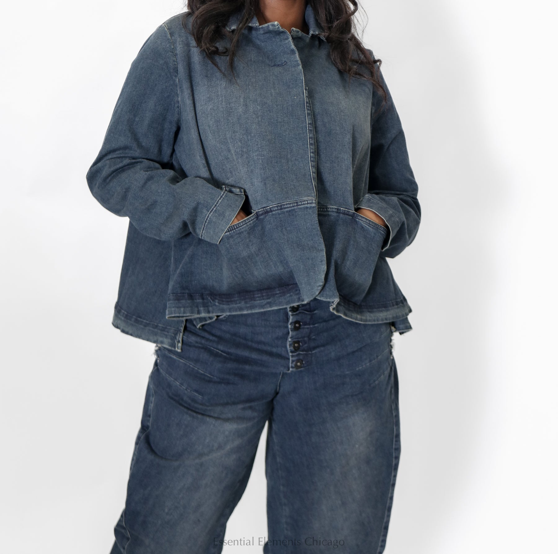 Pluslavie Homey Denim Jacket - Essential Elements Chicago