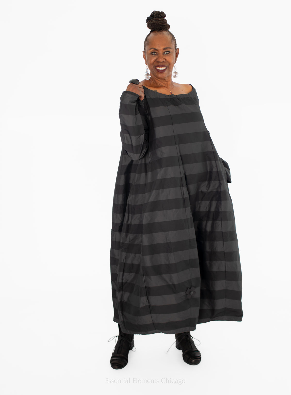 Plüslavie New T Dress, Wide Stripe - Essential Elements Chicago