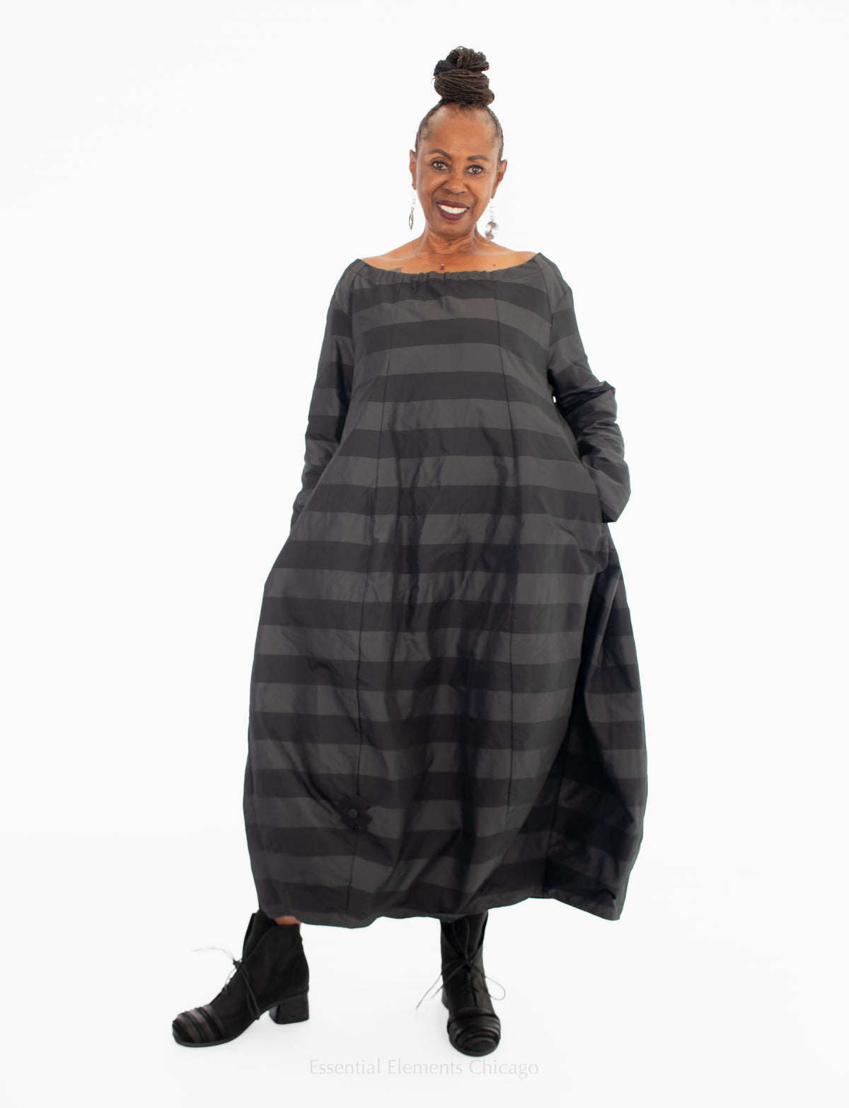 Plüslavie New T Dress, Wide Stripe - Essential Elements Chicago