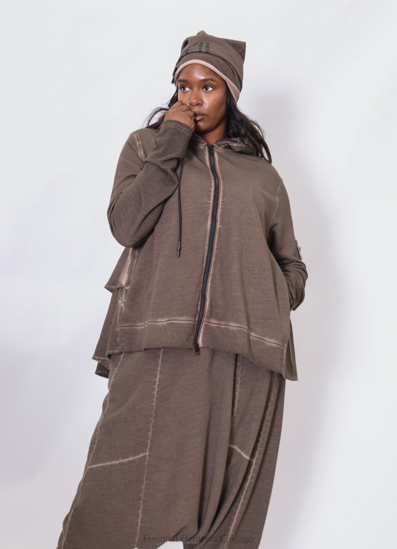 Pluslavie No Cardigan III, Chocolate - Essential Elements Chicago