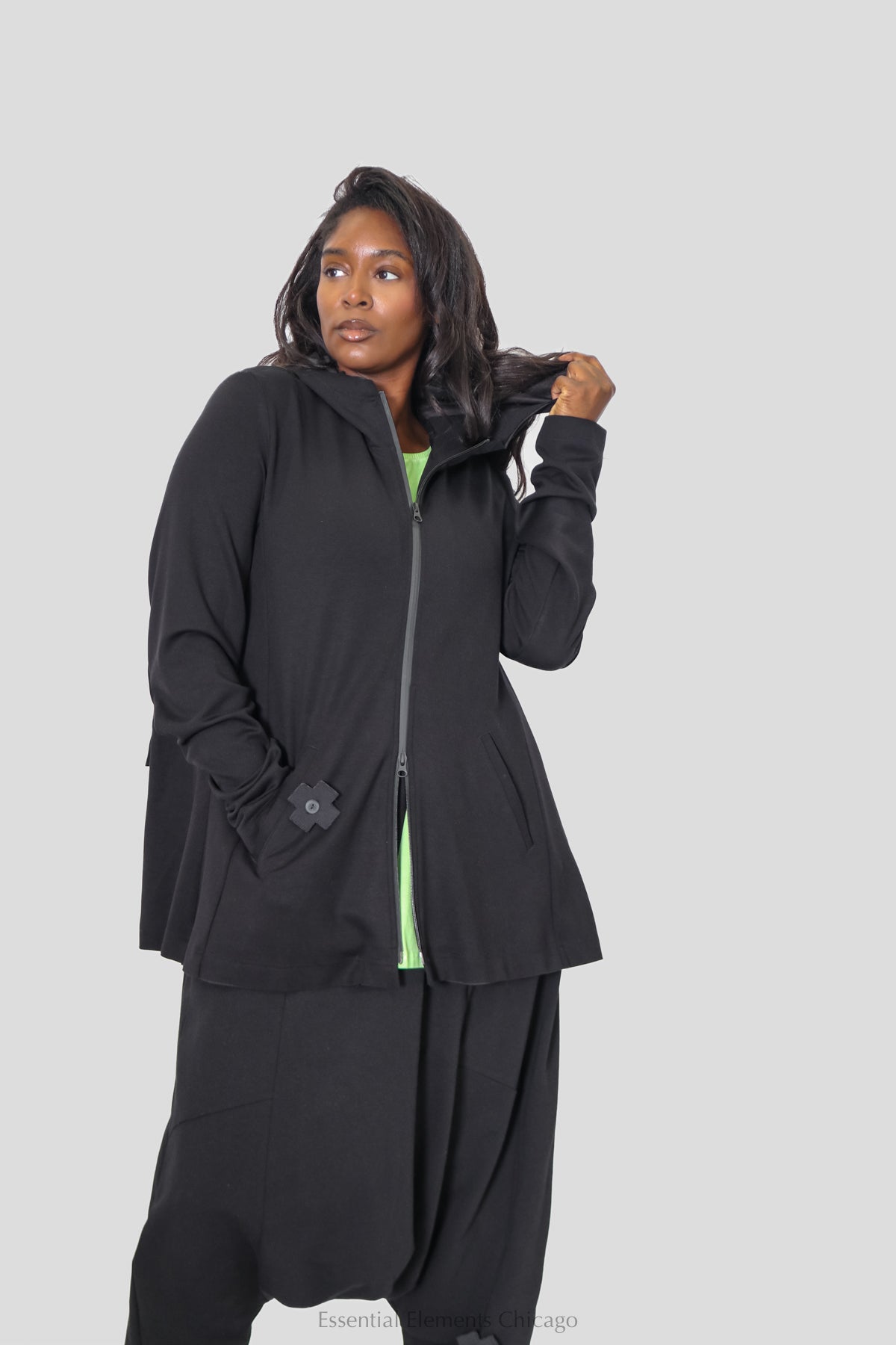 Pluslavie Snuggle Jacket - Black - Essential Elements Chicago