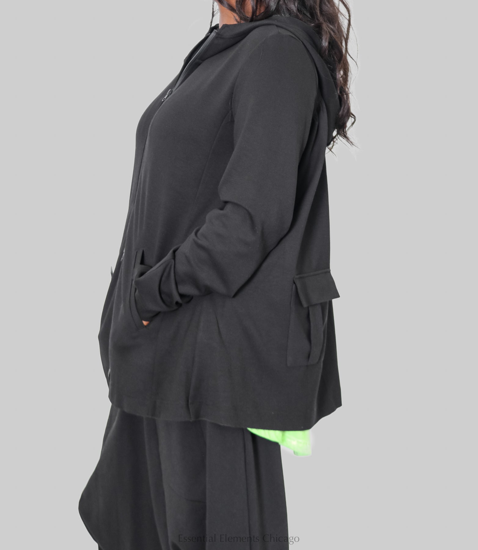 Pluslavie Snuggle Jacket - Black - Essential Elements Chicago