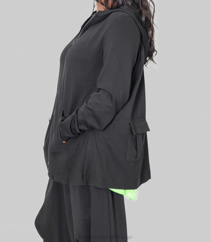 Pluslavie Snuggle Jacket - Black - Essential Elements Chicago