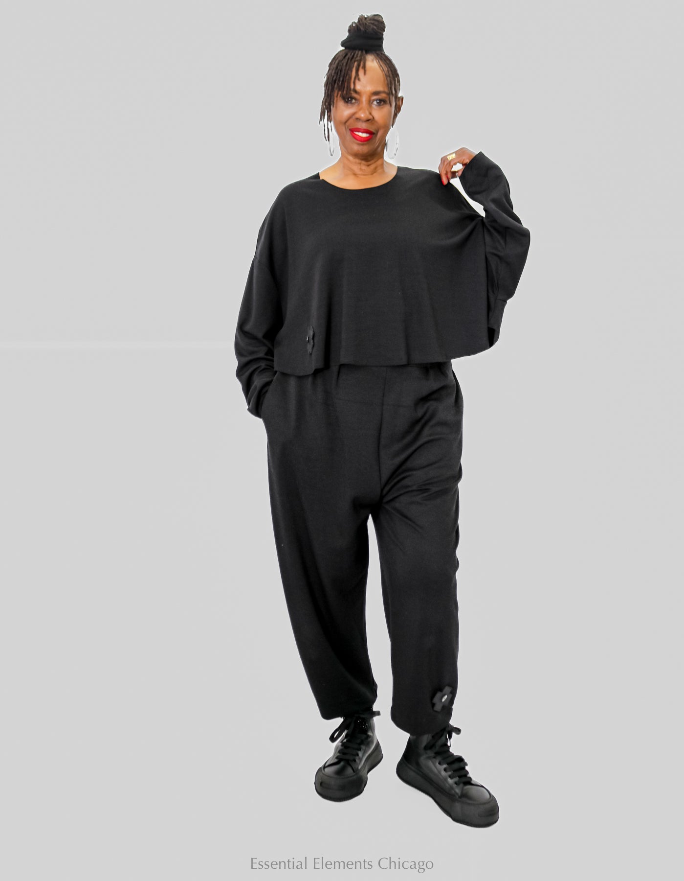 Pluslavie Snuggle Pant - Black - Essential Elements Chicago