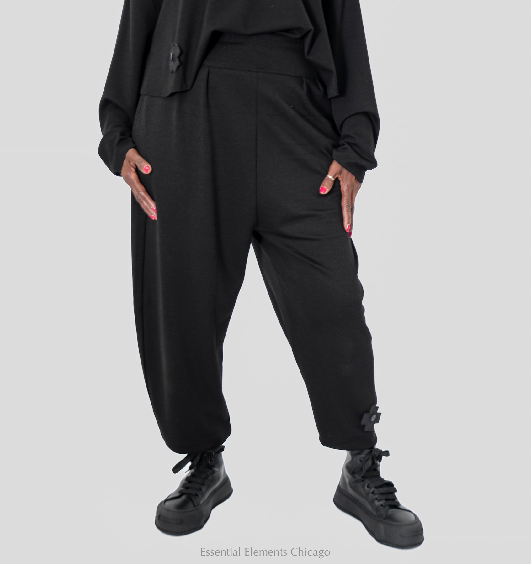 Pluslavie Snuggle Pant - Black - Essential Elements Chicago
