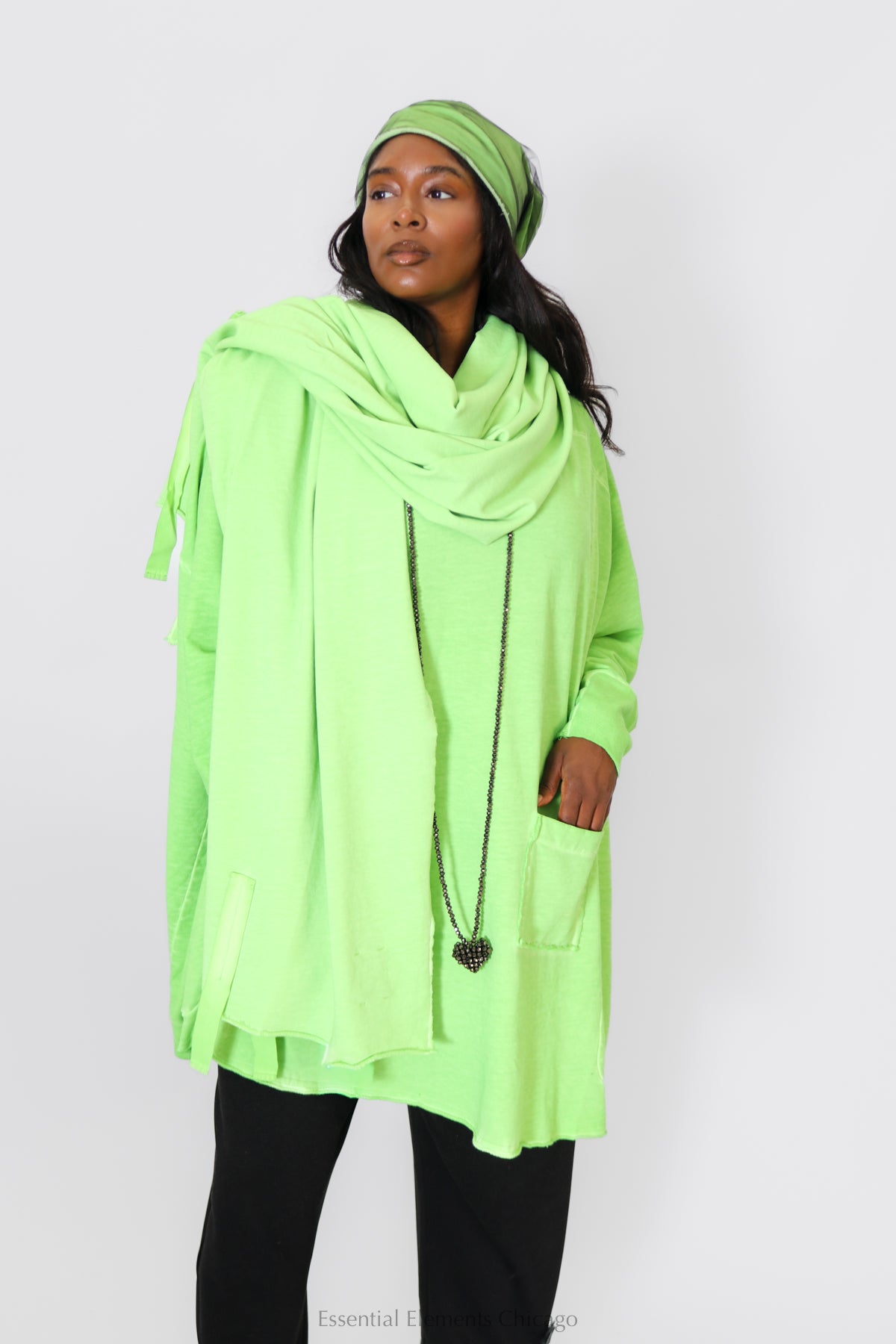 Pluslavie Sweat Scarf - Pistachio - Essential Elements Chicago