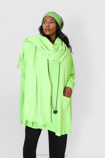 Pluslavie Sweat Scarf - Pistachio - Essential Elements Chicago