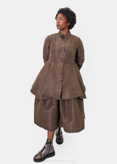 Pluslavie T Blouse, Chocolate - Essential Elements Chicago