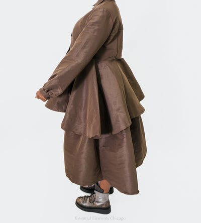 Pluslavie T Blouse, Chocolate - Essential Elements Chicago