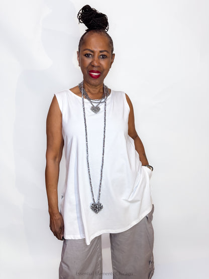 Pluslavie Tank, White - Essential Elements Chicago
