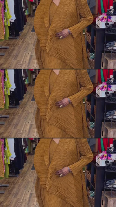 Alquema Havana Dress, Gold - Essential Elements Chicago