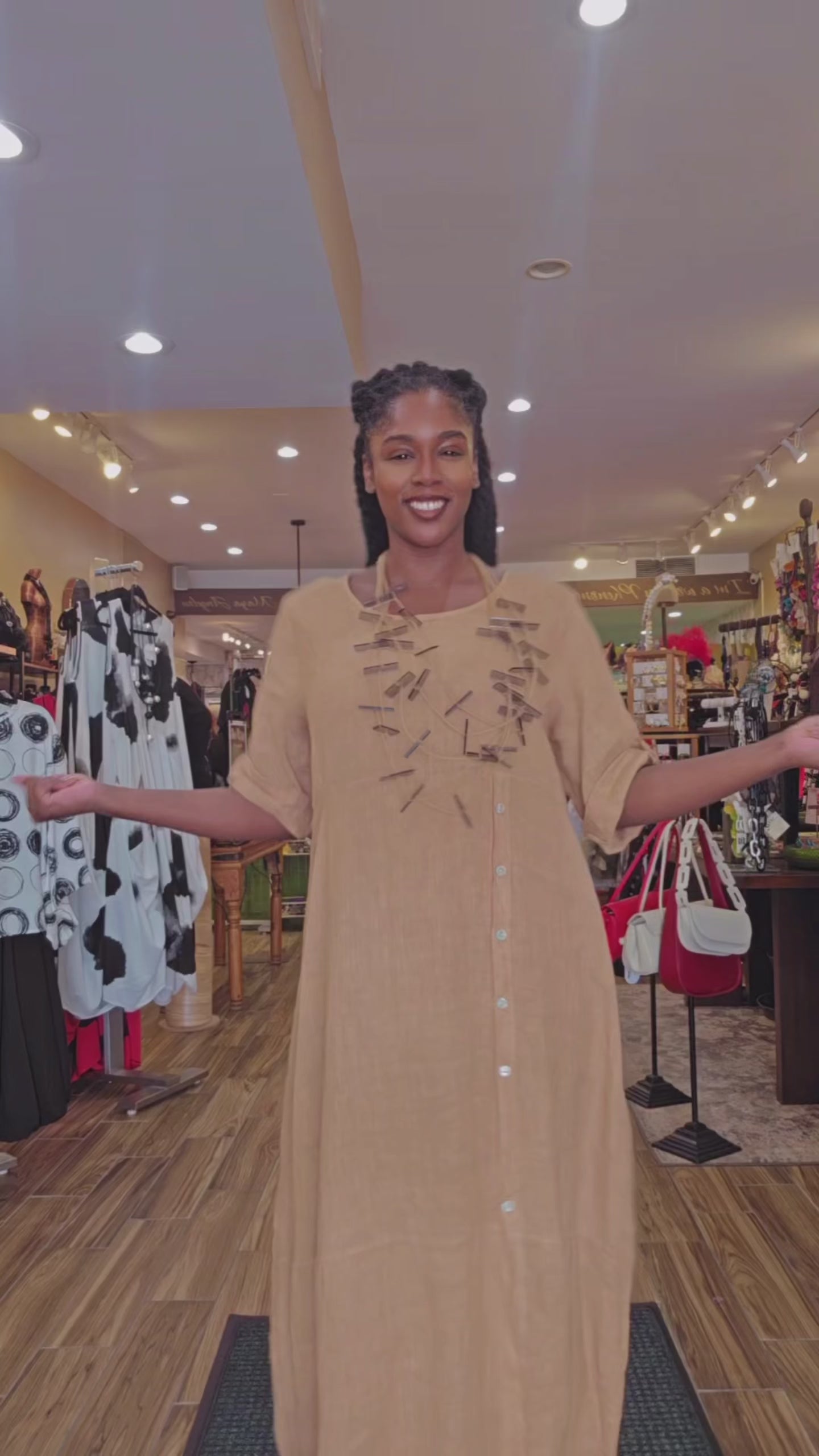 Elise Linen Dress - Essential Elements Chicago