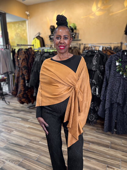 Ravel Faux Suede Wrap - Essential Elements Chicago