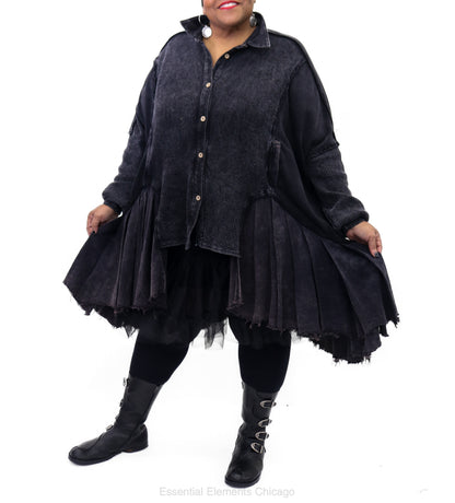 Raven Waffle Knit Tunic - Essential Elements Chicago