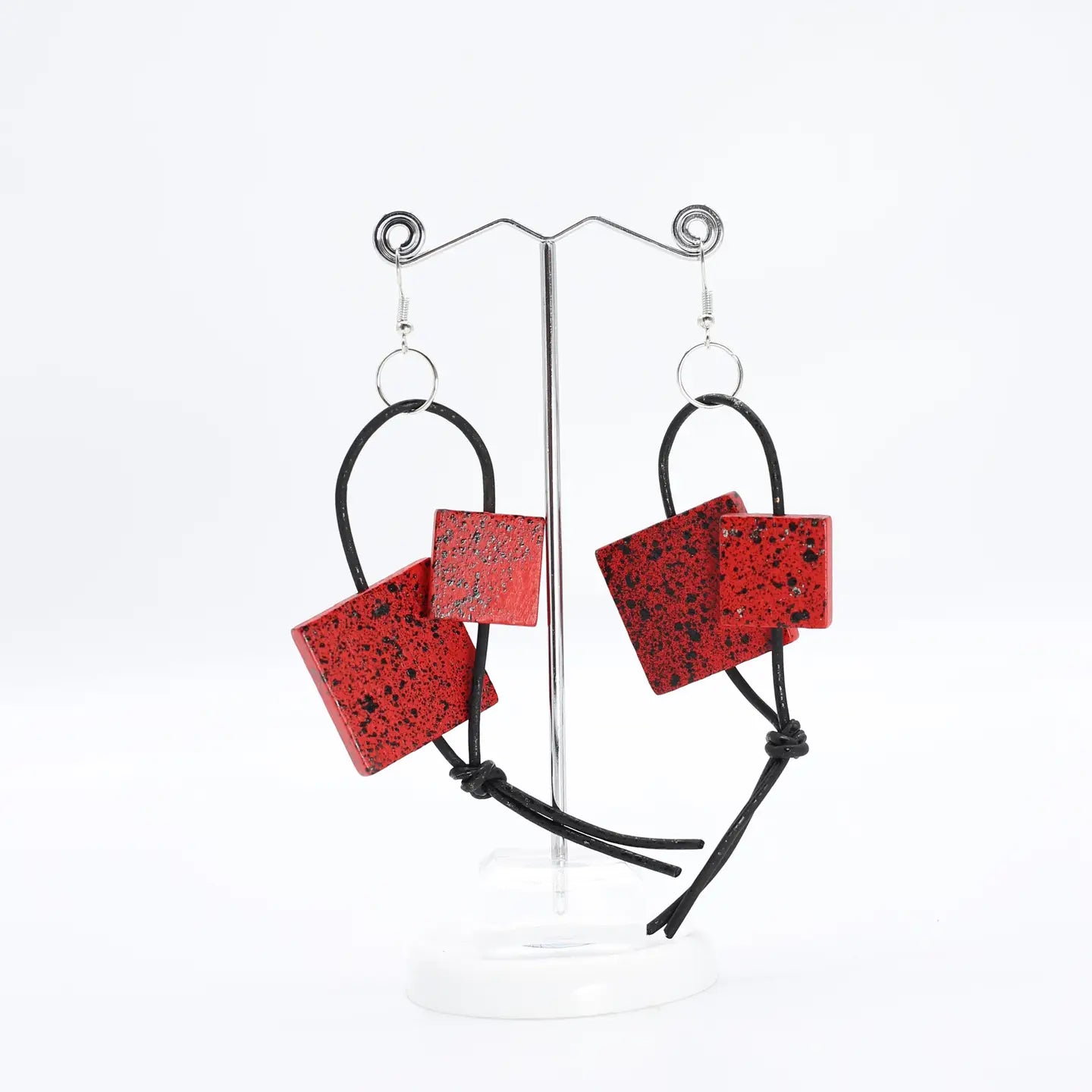 Jianhui London Hand-Painted Squares Earrings - Essential Elements Chicago