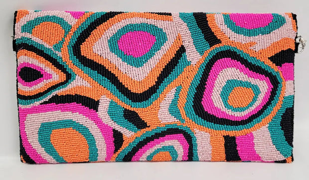 Ricki Good Vibes Beaded Clutch - Essential Elements Chicago