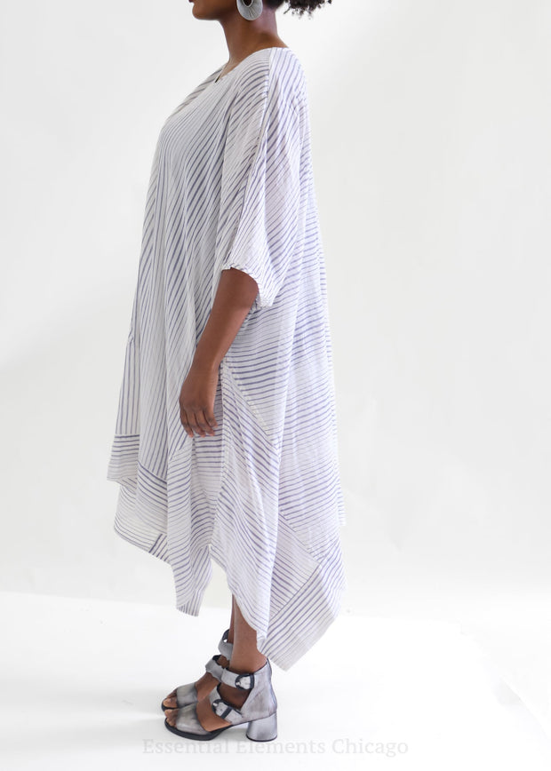 Risona Cotton Stripe Dress - Essential Elements Chicago