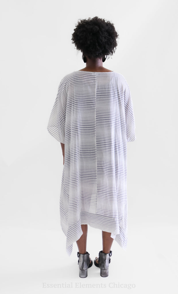 Risona Cotton Stripe Dress - Essential Elements Chicago