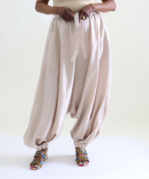 Risona Pleated Pants, Sand - Essential Elements Chicago