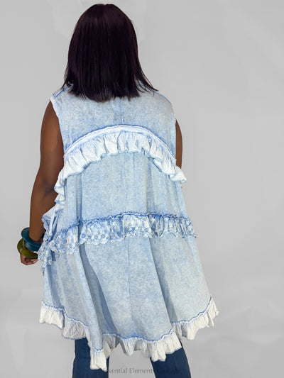 Ruffle & Ease Tunic - Essential Elements Chicago