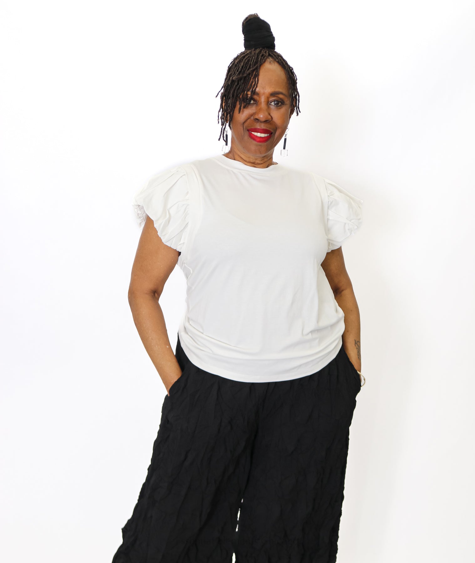 Ruffle Sleeve Top