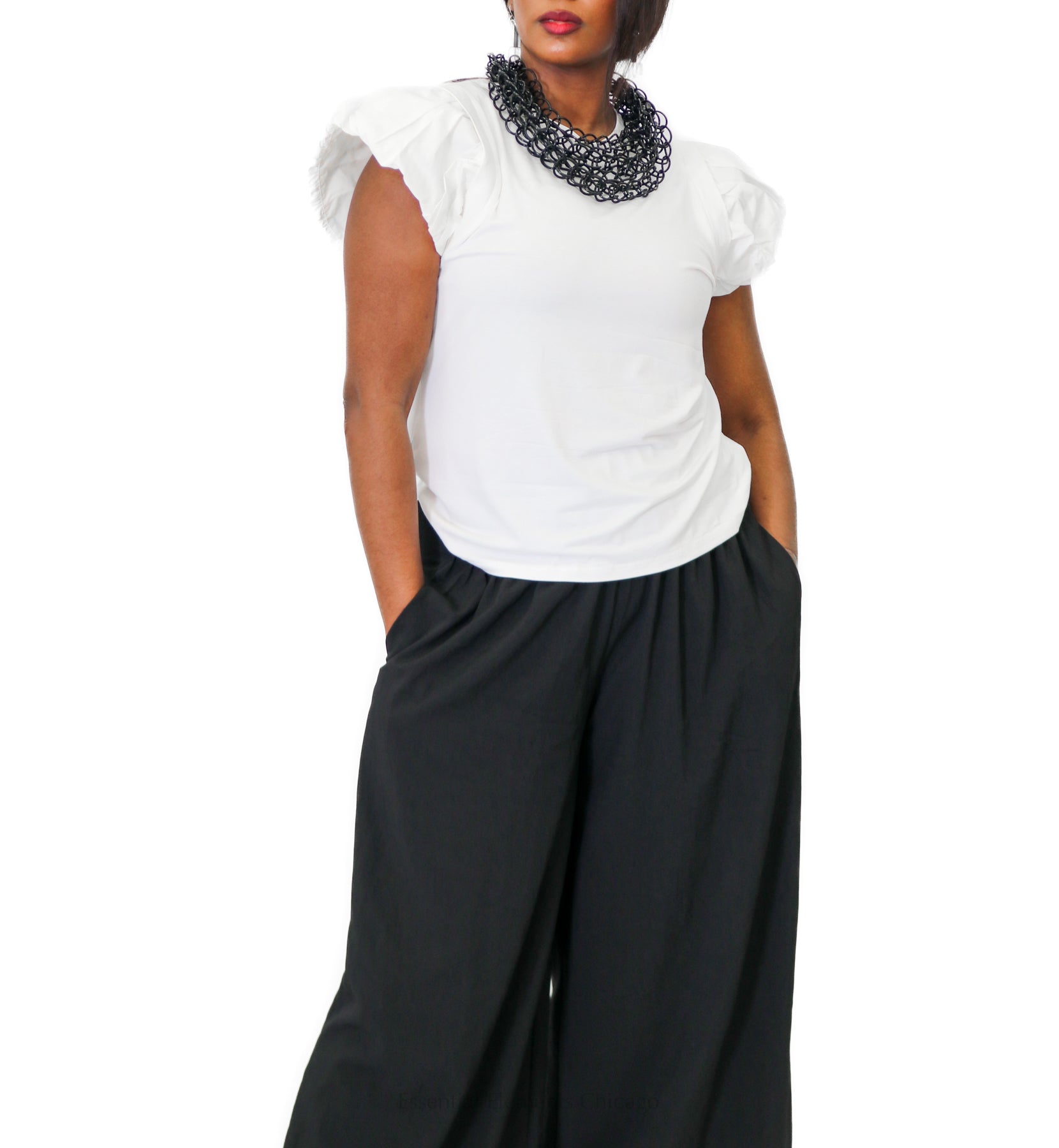 Ruffle Sleeve Top
