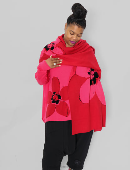 Rundholz Black Label Knitted Flower Scarf
