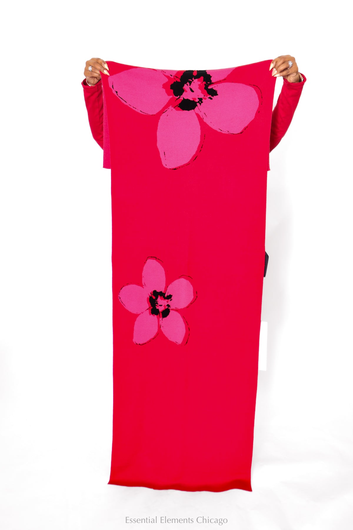 Rundholz Black Label Knitted Flower Scarf