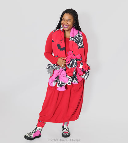 Rundholz Black Lotus and Rose Down Scarf - Essential Elements Chicago