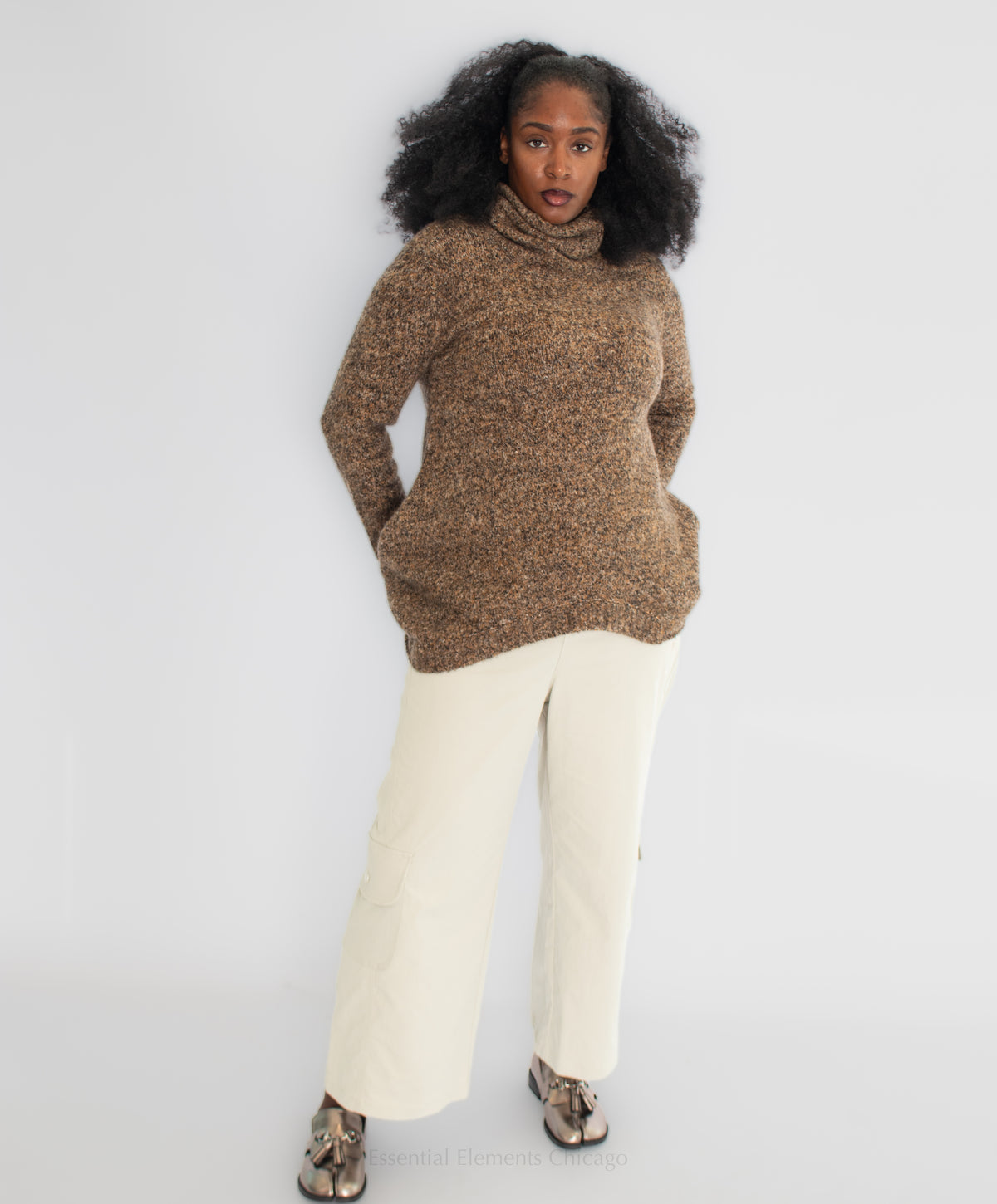 Rundholz Bronze Melange Pullover