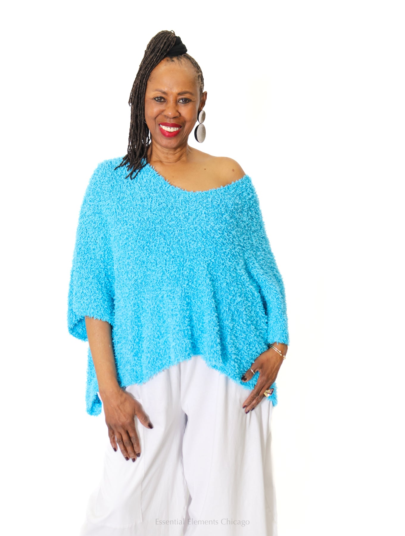 Rundholz Looped Pullover, Malibu - Essential Elements Chicago