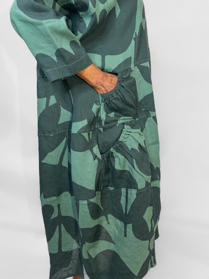 Rundholz Oversized Linen Dress, Tree - Essential Elements Chicago