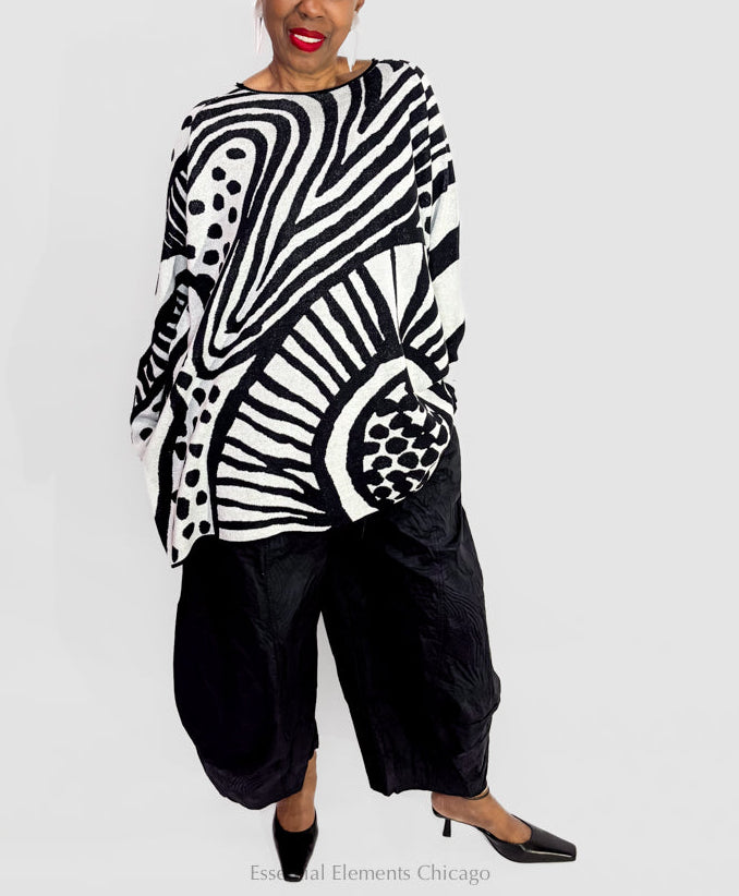 Rundholz Textured Cotton Trousers, Black - Essential Elements Chicago