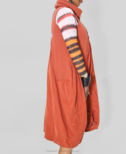 Saga Cowl Dress, Ginger - Essential Elements Chicago