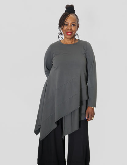 Saga Raw Hem Tunic - Essential Elements Chicago