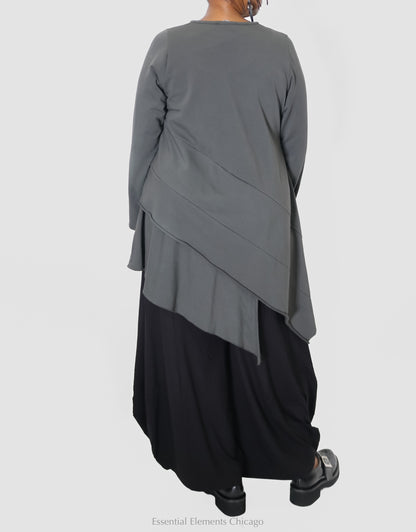 Saga Raw Hem Tunic - Essential Elements Chicago