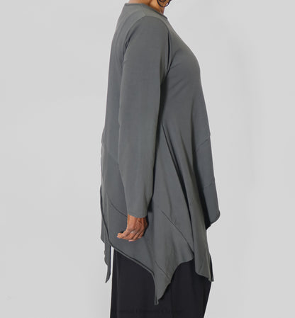 Saga Raw Hem Tunic - Essential Elements Chicago