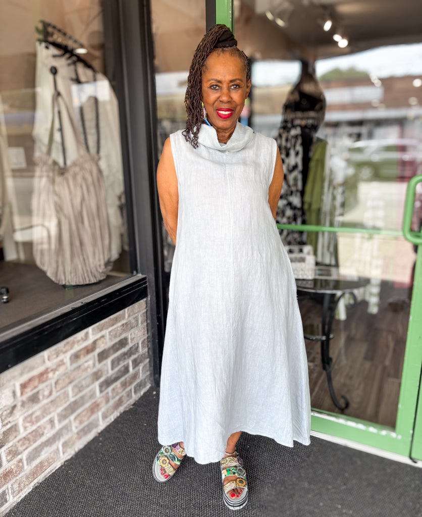 Saga Simple Cowl Dress - Essential Elements Chicago