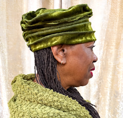 Sconi Legacy Crushed Olive Velour Slinky - Essential Elements Chicago