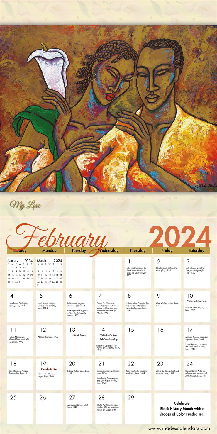 Shades of Color 2024 Wall Calender - Essential Elements Chicago