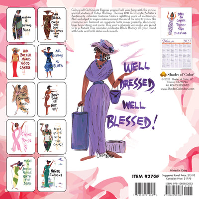 Shades of Color 2027 Wall Calendar