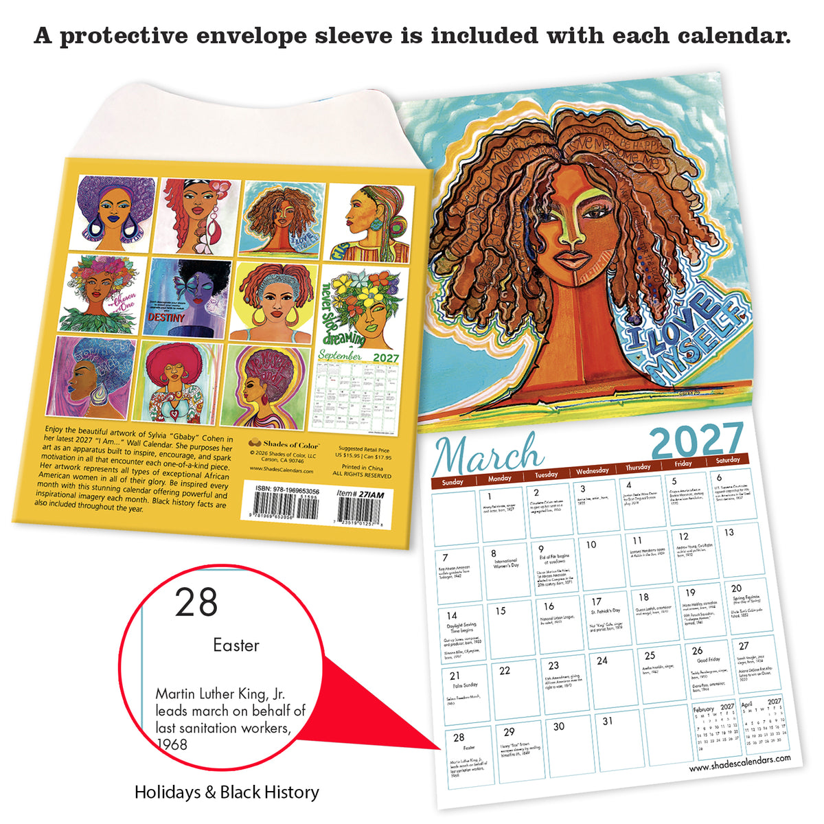 Shades of Color 2027 Wall Calendar