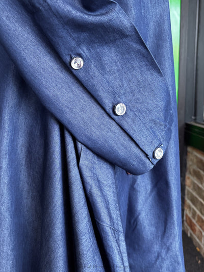 She Blessed Denim Dress - Essential Elements Chicago