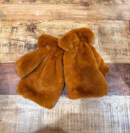 Shearling Fingerless Mittens