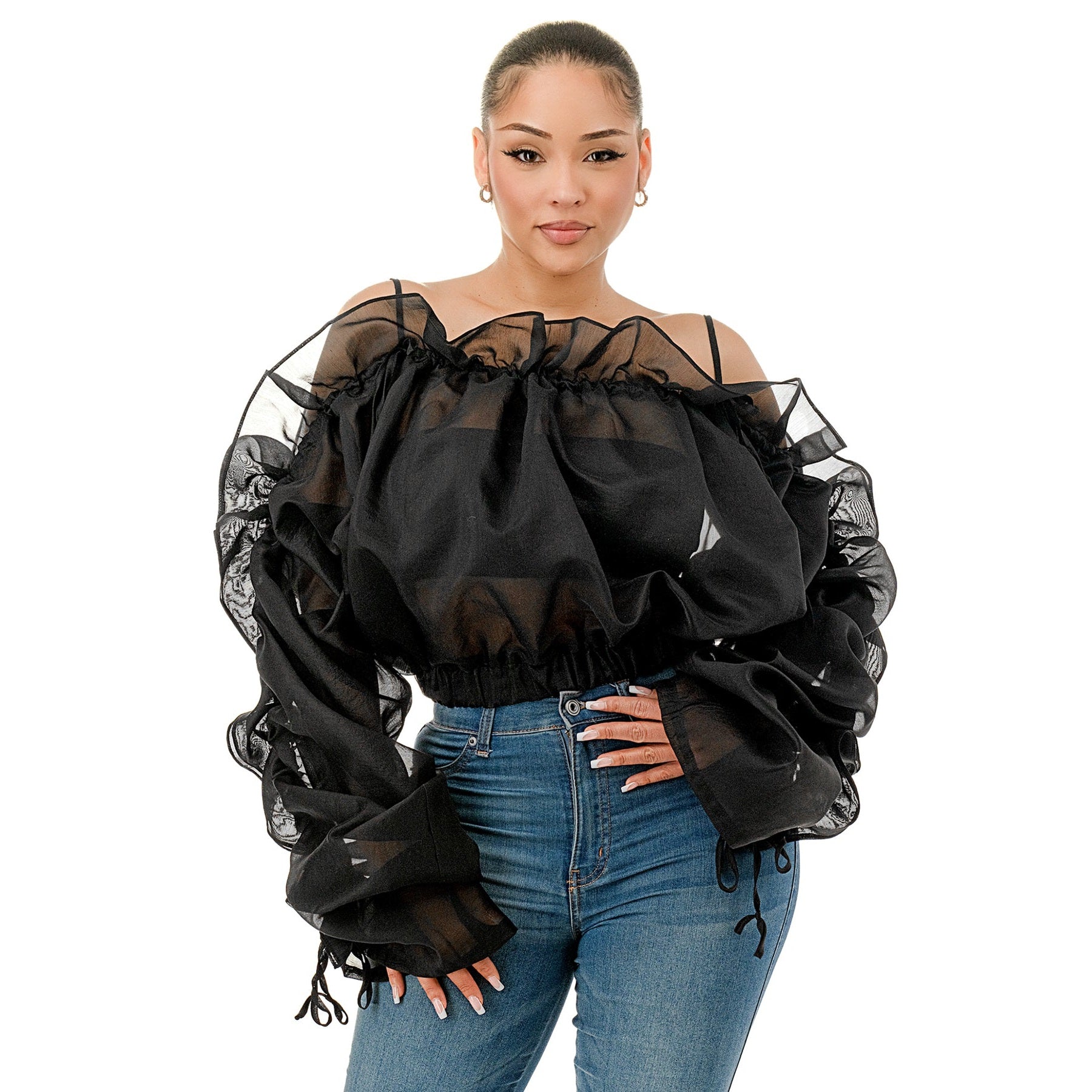 Sheer Madness Ruffled Top - Essential Elements Chicago