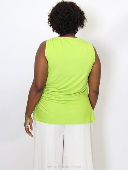 Side Slit Top, Lime - Essential Elements Chicago