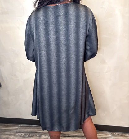 Smoke Asymmetrical Tunic - Essential Elements Chicago