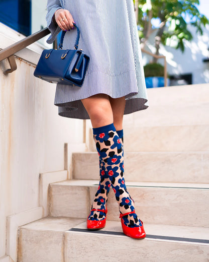 Sock Candy Bold Blue Knee High Socks - Essential Elements Chicago