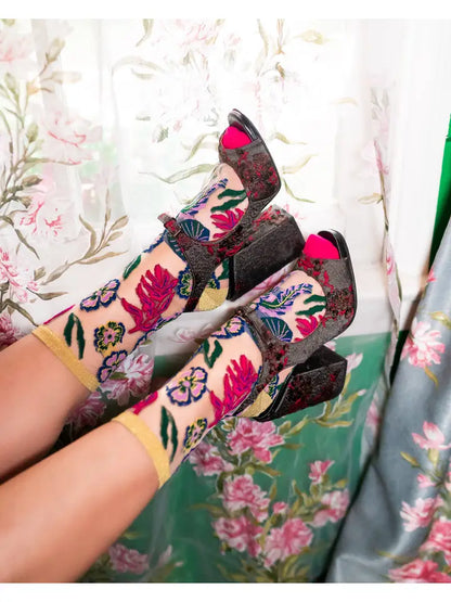 Sock Candy Festive Floral Sock - Essential Elements Chicago